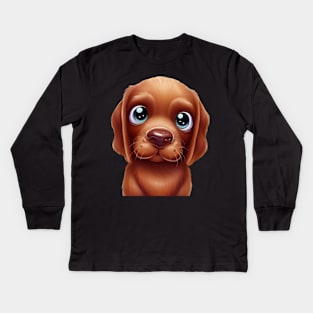 Pawsitivity Chesapeake Bay Retriever Kids Long Sleeve T-Shirt